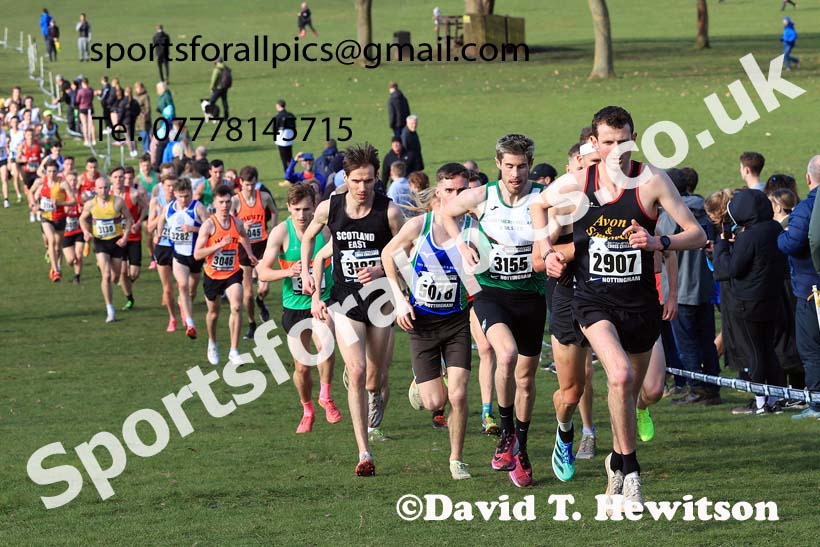 Senior Men, 2024 CAU Inter Counties Cross Country Champs., Wollaton Park, Nottingham. Photo: David T. Hewitson/Sports for All Pics